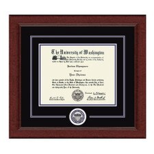 Church Hill Black Purple Seal Lasting Memories Sierra Diploma Frame