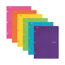Five Star Assorted 4 Pocket Laminated Folder (Blue Item)