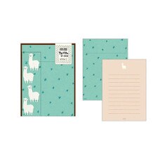 Midori Alpaca With Stickers Writing Set