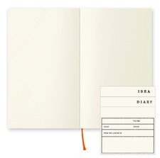 Midori Frost B6 Slim MD Plain Glued Notebook 176 Count