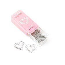 Midori Heart Nano D-Clips Paper Clip 16ct