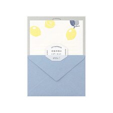 Midori Lemon Letterpress Paper Set 12ct