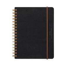 Midori World Meister Grain Leather Cover Ring Memo Pad