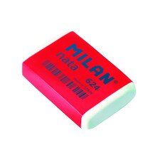 Milan White Nata Plastic Eraser