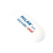 Milan White Oval Synthetic Rubber Eraser