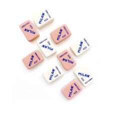Milan White Synthetic Rubber Eraser