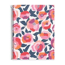 Miquel Rius Spring Flowers A5 4-Subject Ruled Spiral Notebook