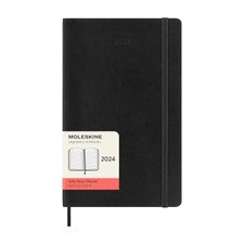 Moleskine 2024 Daily Planner 12M Large Black Soft Cover (5 x 8.25)