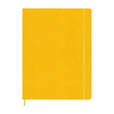 Moleskine Classic Notebook Extra Large Ruled Orange Yellow Silk Hard Cover (7.5 x 10)