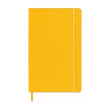 Moleskine Classic Notebook Large Ruled Orange Yellow Silk Hard Cover (5 x 8.25)