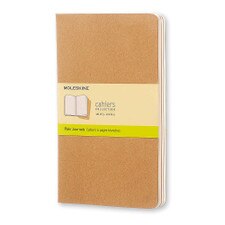 Moleskine Plain Cahier Journal Kraft Large