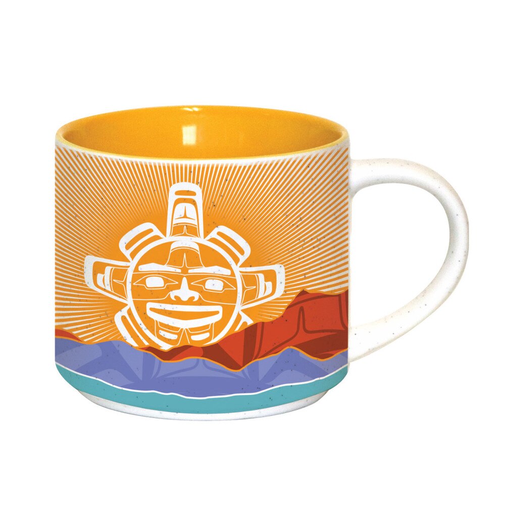 Native Northwest Chilkat Sun Ceramic Mug 16oz.