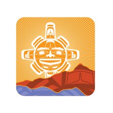 Native Northwest Chilkat Sun Coaster