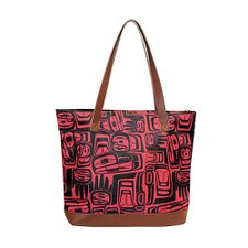 Native Northwest Eagle Crest Woven Tote Bag