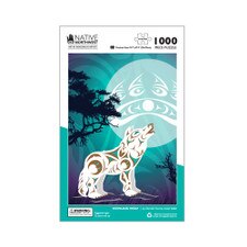 Native Northwest Howling Wolf 1000 pcs Puzzle