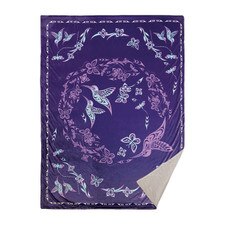 Native Northwest Hummingbird Fleece Blanket