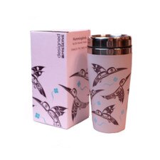 Native Northwest Hummingbird Matte Lilac Travel Mug
