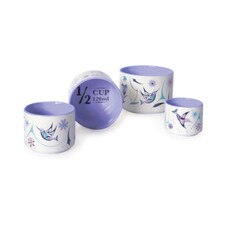Native Northwest Hummingbirds Ceramic Measuring Cups Set of 4