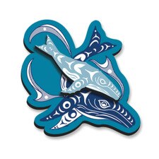 Native Northwest Humpback Whale 3D Magnet