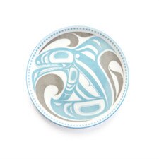Native Northwest Killer Whale Porcelain Art Plate