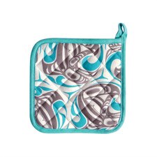 Native Northwest Killer Whale Printed Potholder
