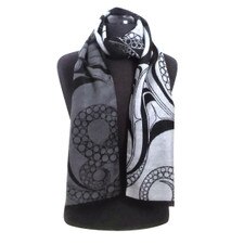 Native Northwest Octopus Brushed Silk Scarf