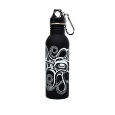 Native Northwest Octopus Matte Water Bottle with Carabiner 25oz