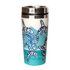 Native Northwest Orca Family Bamboo Fibre Travel Mug 16oz