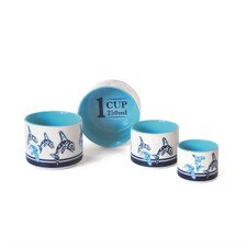 Black and White Stoneware Measuring Cups  Set of Four – Annie's Blue  Ribbon General Store