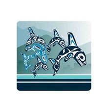 Native Northwest Orca Family Coaster