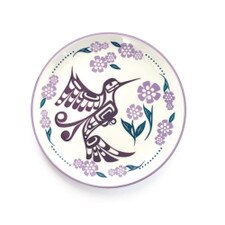 Native Northwest Purple Hummingbird Porcelain Art Plate