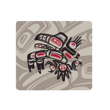 Native Northwest Running Raven Coaster