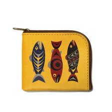 Native Northwest Salmon in the Wild Coin Purse