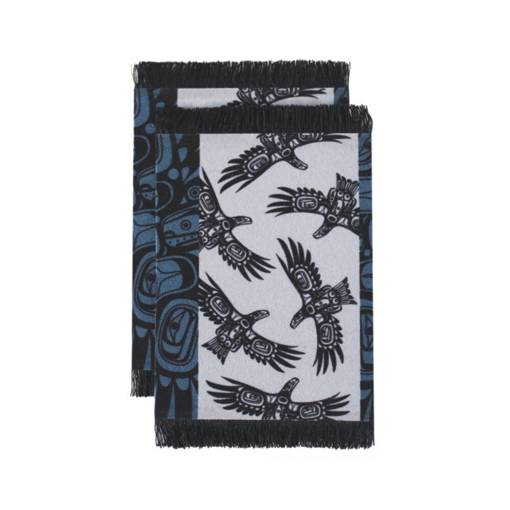 Native Northwest Soaring Eagle Blanket Coasters Set of 2