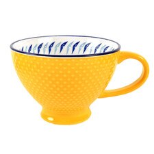 Native Northwest Yellow Hummingbird Porcelain Art Mug