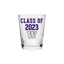 Neil Class of 2023 W UW University of Washington Huskies Shot Glass 1.75oz