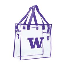 Neil Clear University of Washington Huskies Purple Trim Stadium-Approved Shoulder Tote Bag
