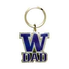 Neil Gold Purple W Dad Key Chain