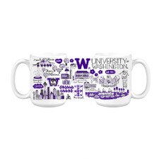 Neil Julia Gash U of W UW University of Washington Huskies Impact Grande Mug 15oz