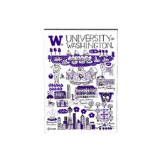 Neil Julia Gash U of W UW University of Washington Huskies Jumbo Recycled Wood Magnet