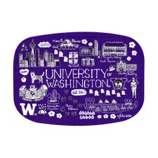Neil Julia Gash U of W UW University of Washington Huskies Melamine Food Platter 14"