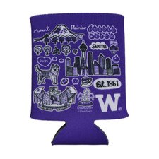 Neil Julia Gash U of W UW University of Washington Huskies Can Cooler Koozie 12oz