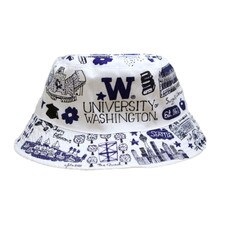Neil Julia Gash UW U of W Washington Huskies Bucket Hat