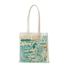 Neil Julia Gash Washington Statescape Canvas Slim Tote Bag