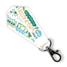 Neil Julia Gash Washington Statescape Satin Keystrap