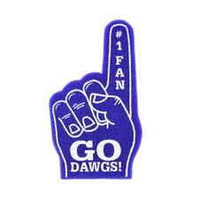 Neil Purple #1 Fan Go Dawgs Tiny Foam Finger