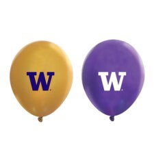 Neil Purple Gold W University of Washington Latex Balloons 10pk