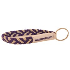Neil Purple Gold Washington Huskies Stretchy Braided Wristlet Key Chain