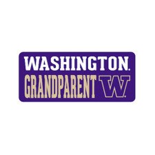 Neil Purple University of Washington Huskies Grandparent Recycled Wood Magnet