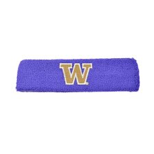 Neil Purple W Embroidered Terrycloth Headband